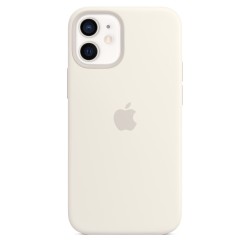iPhone 12 Mini Silicone Custodia MagSafe Bianco