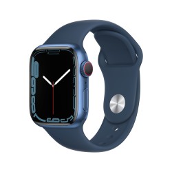 Apple Watch 7 GPS Cellulare 41mm Blu AluMinium Custodia Ass Blu Sport B Regular