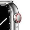 Apple Watch 7 GPS Cellulare 41mm D'Argento Acciaio Custodia D'Argento Milanese Ciclo ContinuoMKHX3TY/A