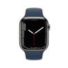 Apple Watch 7 GPS Cellulare 45mm Graphite Acciaio Custodia Ass Blu Sport B Regular