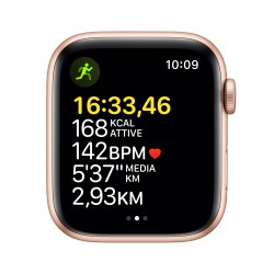 Apple Watch SE GPS Cellulare 44mm Oro AluMinium Custodia Starlight Sport B RegularMKT13TY/A