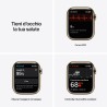 Apple Watch 7 GPS Cellulare 41mm Oro Acciaio Custodia Dark Cherry Sport B RegularMKHY3TY/A