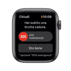 Apple Watch SE GPS Cellulare 44mm Grigio AluMinium Custodia Mezzanotte Sport B RegularMKT33TY/A