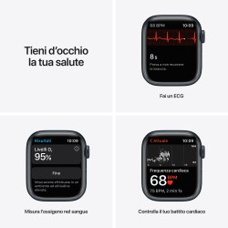 Apple Watch Nike 7 GPS Cellulare 41mm Mezzanotte AluMinium Custodia AnthraciteNero B Regular