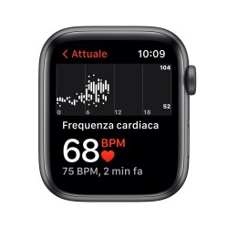 Apple Watch SE GPS 44mm Grigio AluMinium Custodia Mezzanotte Sport B RegularMKQ63TY/A