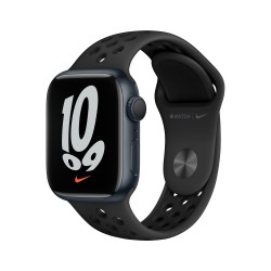 Apple Watch Nike 7 GPS 41mm Mezzanotte AluMinium Custodia AnthraciteNero B RegularMKN43TY/A