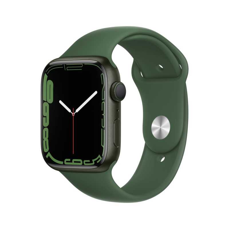 Apple Watch 7 GPS 45mm Verde AluMinium Custodia Clover Sport B RegularMKN73TY/A