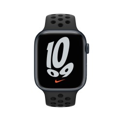 Apple Watch Nike 7 GPS 45mm Mezzanotte AluMinium Custodia AnthraciteNero B Regular