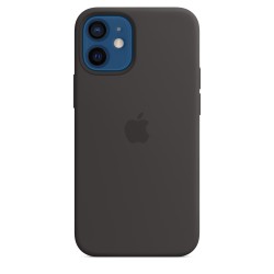 iPhone 12 Mini Silicone Custodia MagSafe Nero