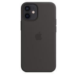 iPhone 12 Mini Silicone Custodia MagSafe Nero