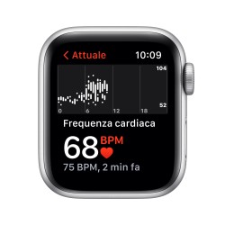 Apple Watch Nike SE GPS 40mm D'Argento AluMinium Custodia Pure PlatinumNero B Regular