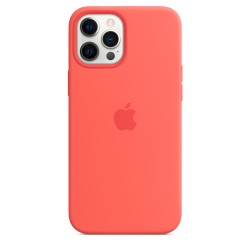 iPhone 12 Pro Max Silicone Custodia MagSafe Rosa CitrusMHL93ZM/A