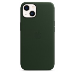 Custodia Pelle MagSafe iPhone 13 Verde