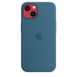 iPhone 13 Silicone Custodia MagSafe Blu Jay