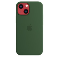 Custodia Silicone MagSafe iPhone 13 Mini Verde Trifoglio