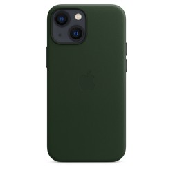 Custodia Pelle MagSafe iPhone 13 Mini Verde