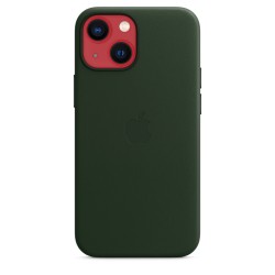 Custodia Pelle MagSafe iPhone 13 Mini Verde