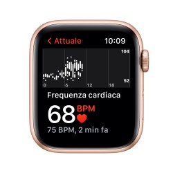 Apple Watch SE GPS Cellulare 44mm Oro AluMinium Custodia MaizeBianco Sport Ciclo ContinuoMKT23TY/A