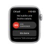 Apple Watch SE GPS Cellulare 44mm D'Argento AluMinium Custodia Ass BluMoss Verde Sport Ciclo ContinuoMKT03TY/A