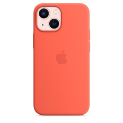 Custodia silicone MagSafe iPhone 13 Mini Arancia