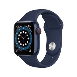 Apple Watch 6 GPS Cellulare 40mm Blu AluMinium Custodia Deep Navy Sport B RegularM06Q3TY/A