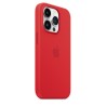 iPhone 14 Pro Silicone Custodia MagSafe Rosso