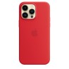 iPhone 14 Pro Max Silicone Custodia MagSafe Rosso