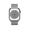 Watch 8 GPS Cellulare 41mm Acciaio D'Argento Milanese