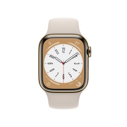 Watch 8 GPS Cellulare 41mm Acciaio Bianco Gold