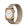 Watch 8 GPS Cellulare 41mm Acciaio Gold Milanese