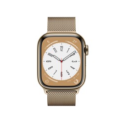 Watch 8 GPS Cellulare 41mm Acciaio Gold Milanese