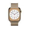 Watch 8 GPS Cellulare 45mm Acciaio Gold Milanese