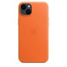 Custodia MagSafe Pelle iPhone 14 Plus Arancia