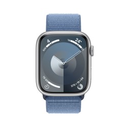 Watch 9 alluminio 45 argento Cinturinia tessuto blu - Apple Watch 9 - Apple