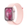 Watch 9 alluminio 45 rosa Cinturinia tessuto rosa - Apple Watch 9 - Apple