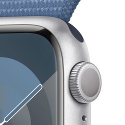 Watch 9 alluminio 41 argento Cinturinia tessuto blu - Apple Watch 9 - Apple