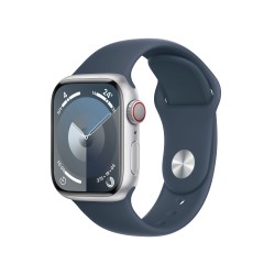Watch 9 Alluminio 41 Cell Argento Cinturini Blu S/M - Apple Watch 9 - Apple