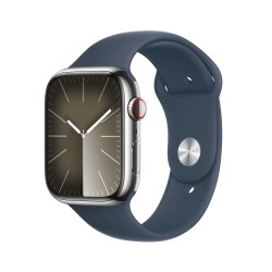 Watch 9 acciaio 45 Cell argento Cinturinia blu s/m - Apple Watch 9 - Apple