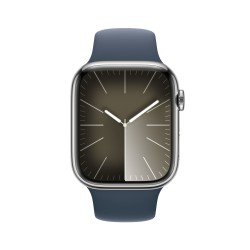 Watch 9 acciaio 45 Cell argento Cinturinia blu s/m - Apple Watch 9 - Apple