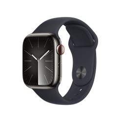 Watch 9 Acciaio 41 Cell Grafite Cinturini Nero S/M - Apple Watch 9 - Apple