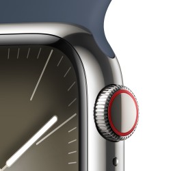 Watch 9 acciaio 41 cell Cinturinia blu s/m - Apple Watch 9 - Apple