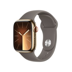 Watch 9 Acciaio 41 Cell Gold Cinturini Marrone S/M - Apple Watch 9 - Apple