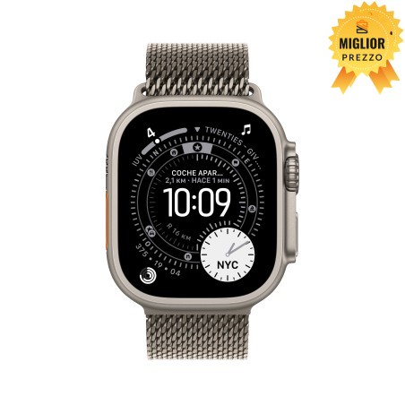🤑 Saldi Watch Ultra 3 Cell 49mm Titanio naturale Cinturino Milanese L