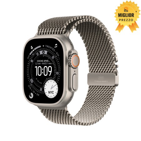 🤑 Saldi Watch Ultra 3 Cell 49mm Titanio naturale Cinturino Milanese L
