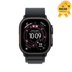 🤑 Saldi Watch Ultra 3 Cell 49mm Titanio nero siderale Cinturino Alpine Loop nero M