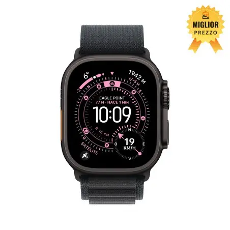 🤑 Saldi Watch Ultra 3 Cell 49mm Titanio nero siderale Cinturino Alpine Loop nero M