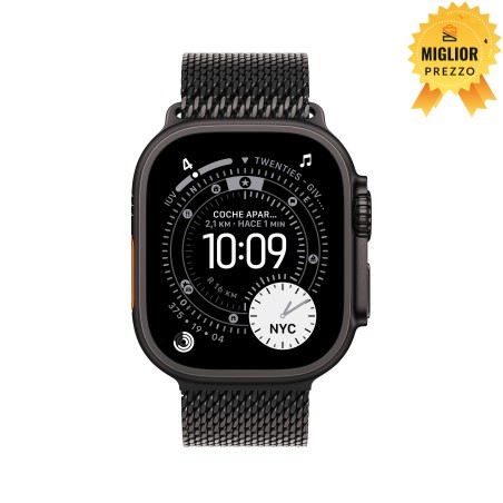 🤑 Saldi Watch Ultra 3 Cell 49mm Titanio nero siderale Cinturino Milanese nero M
