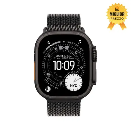 🤑 Saldi Watch Ultra 3 Cell 49mm Titanio nero siderale Cinturino Milanese nero L