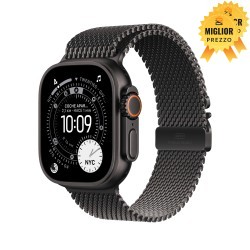 🤑 Saldi Watch Ultra 3 Cell 49mm Titanio nero siderale Cinturino Milanese nero S