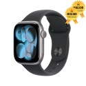 🤑 Saldi Watch 11 46mm grigio siderale Cinturino Sport nero S/M